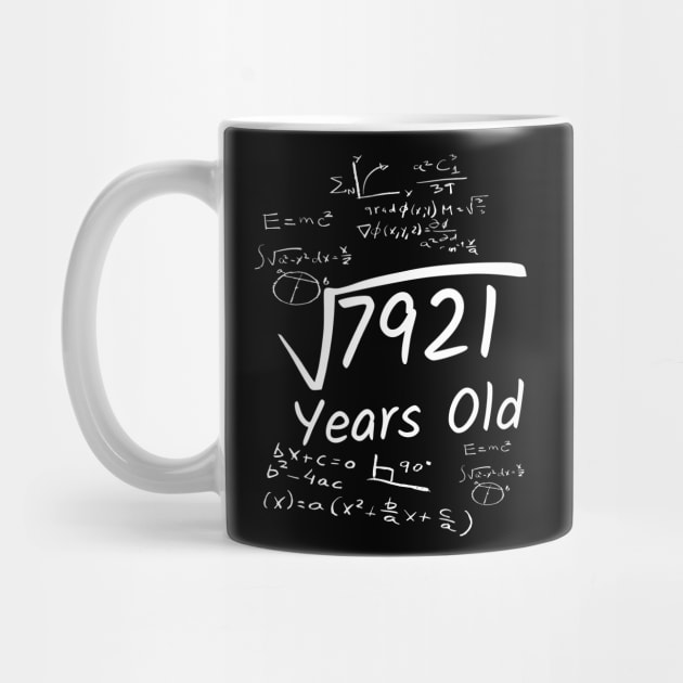 89th Birthday Math 7921 Years Old Square Root by Imaginariux